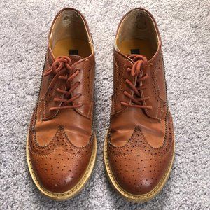 BDG Brown Brogue Wingtip Oxford Shoes Size 7